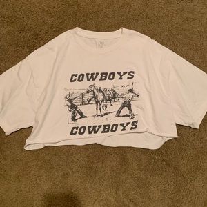 J. Galt Cropped Cowboys Tee